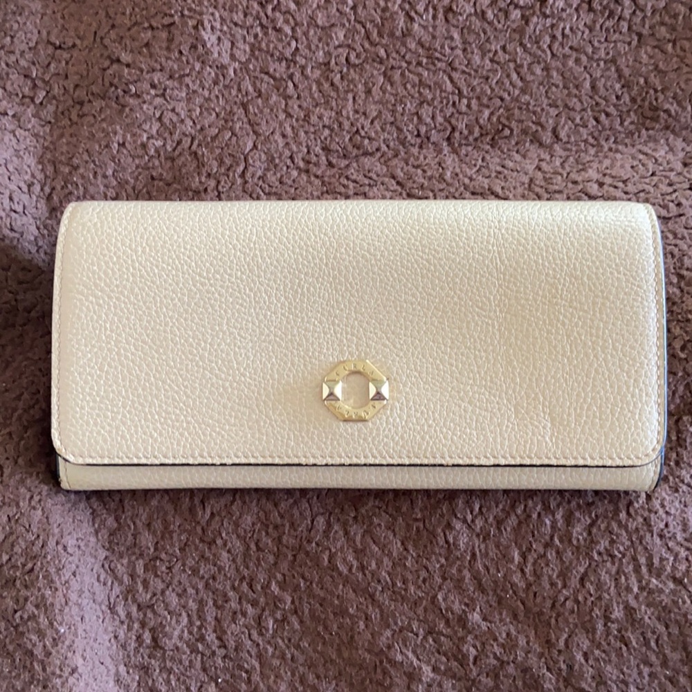 Big FURLA Continental Pebbled wallet coin purse